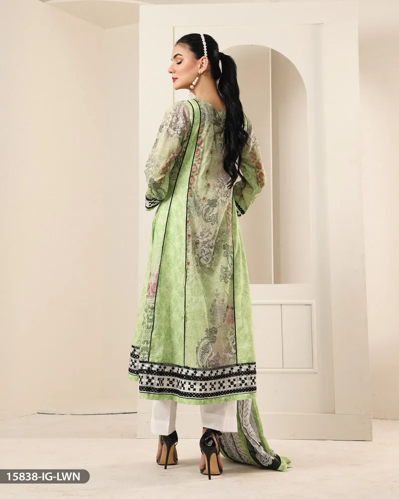 15838 Readymade Casual lawn Suit