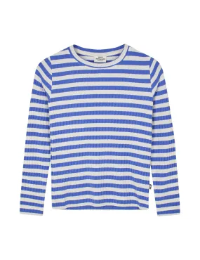 5x5 Classic Stripe Talika Top, Amparo Blue/ Vanilla Ice