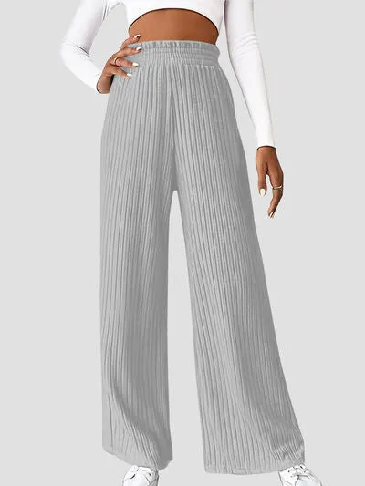 6 Classy Ribbed High Waist Pants