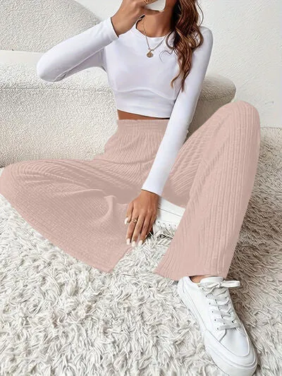 6 Classy Ribbed High Waist Pants