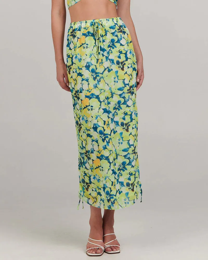 Abigail Midi Skirt Tropicana