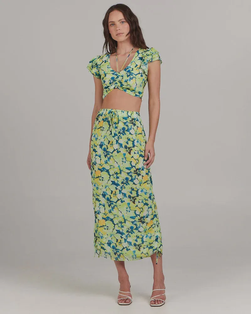 Abigail Midi Skirt Tropicana