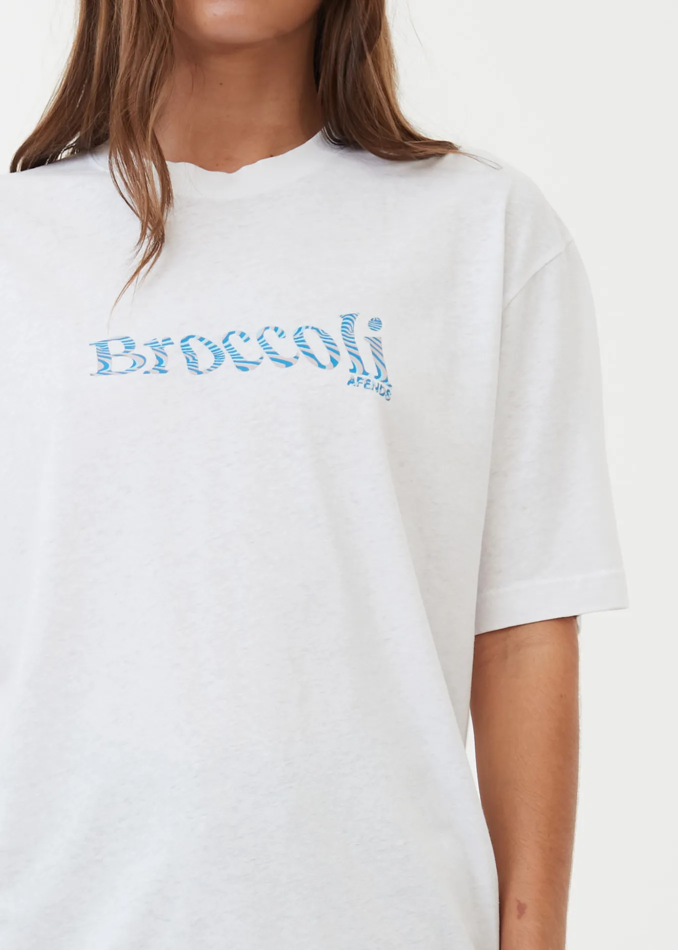 AFENDS Unisex Broccoli - Unisex Retro T-Shirt - White