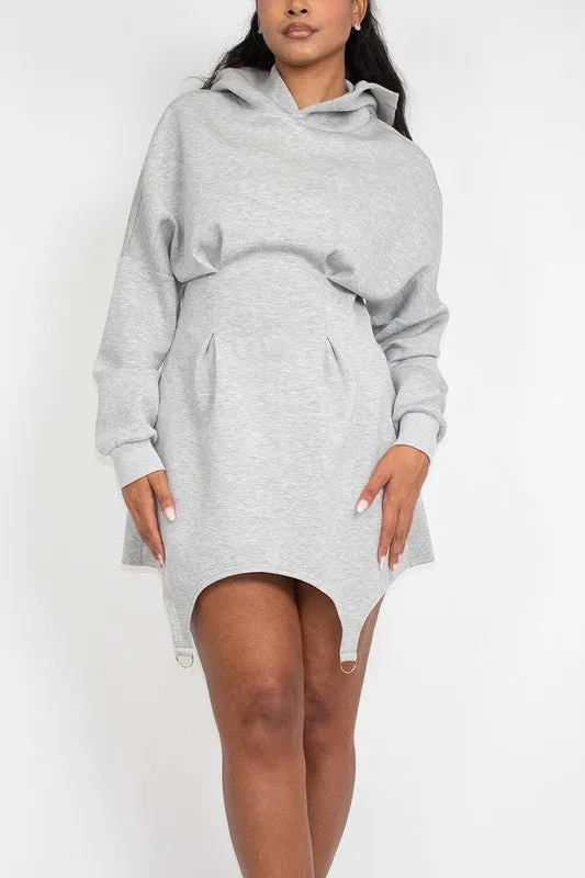 All Casual - Gray Hoodie Dress