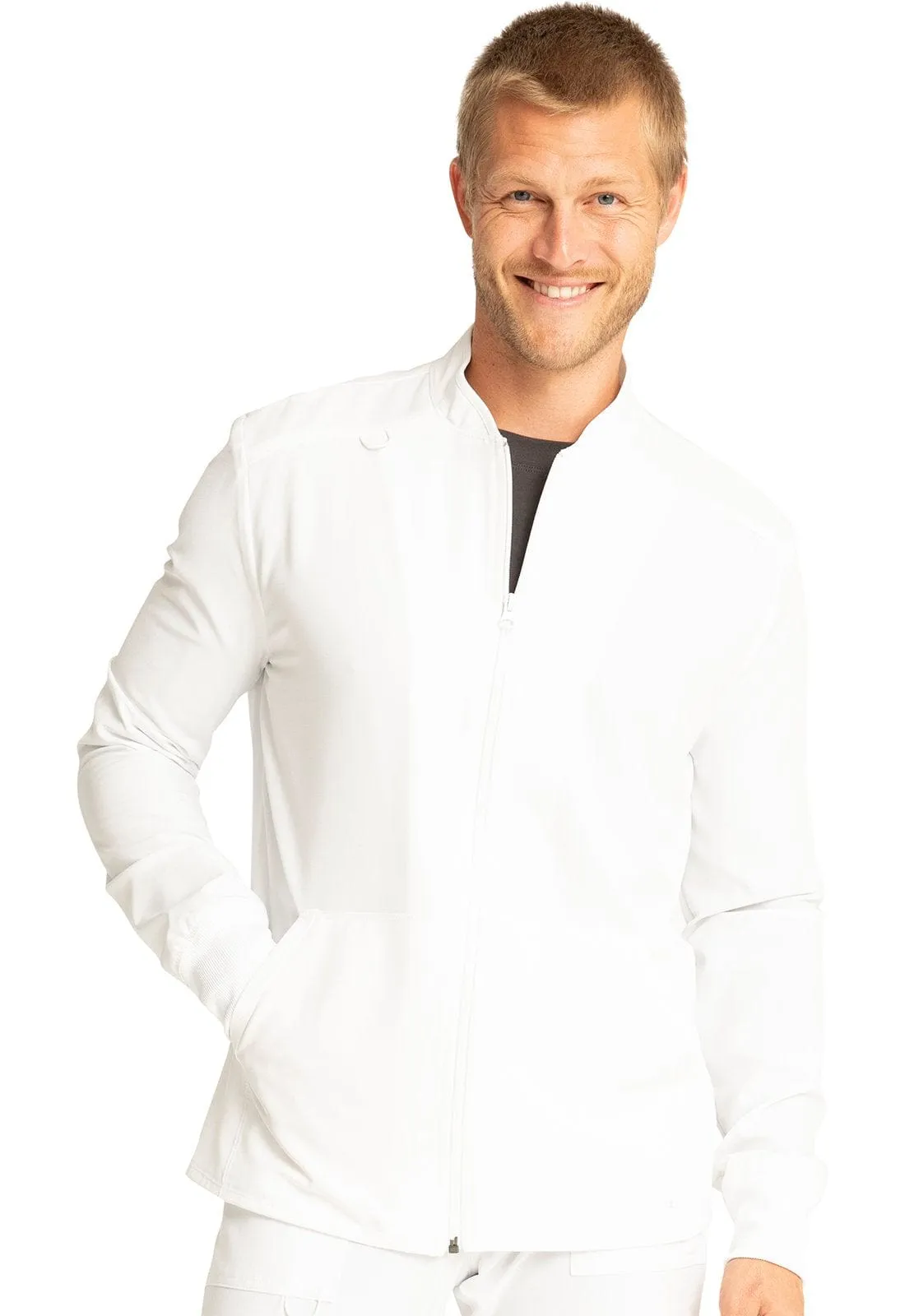 Allura  Men's Zip Front Scrub Jacket CKA387