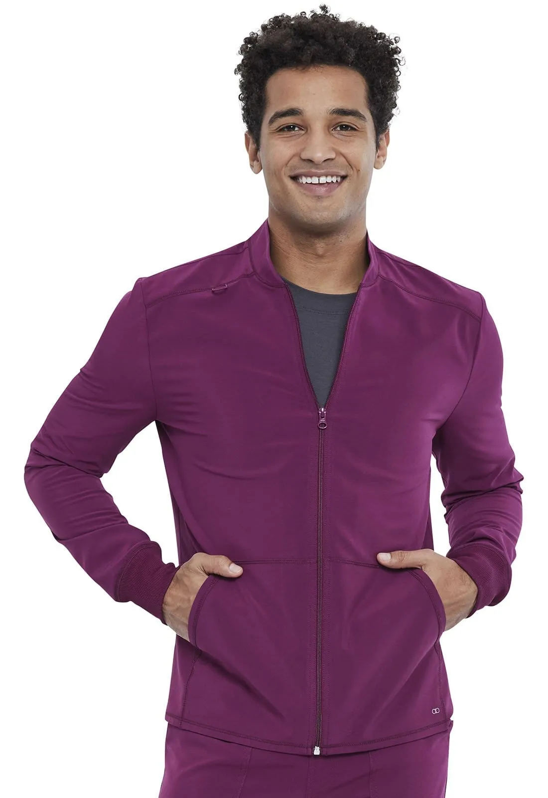 Allura  Men's Zip Front Scrub Jacket CKA387