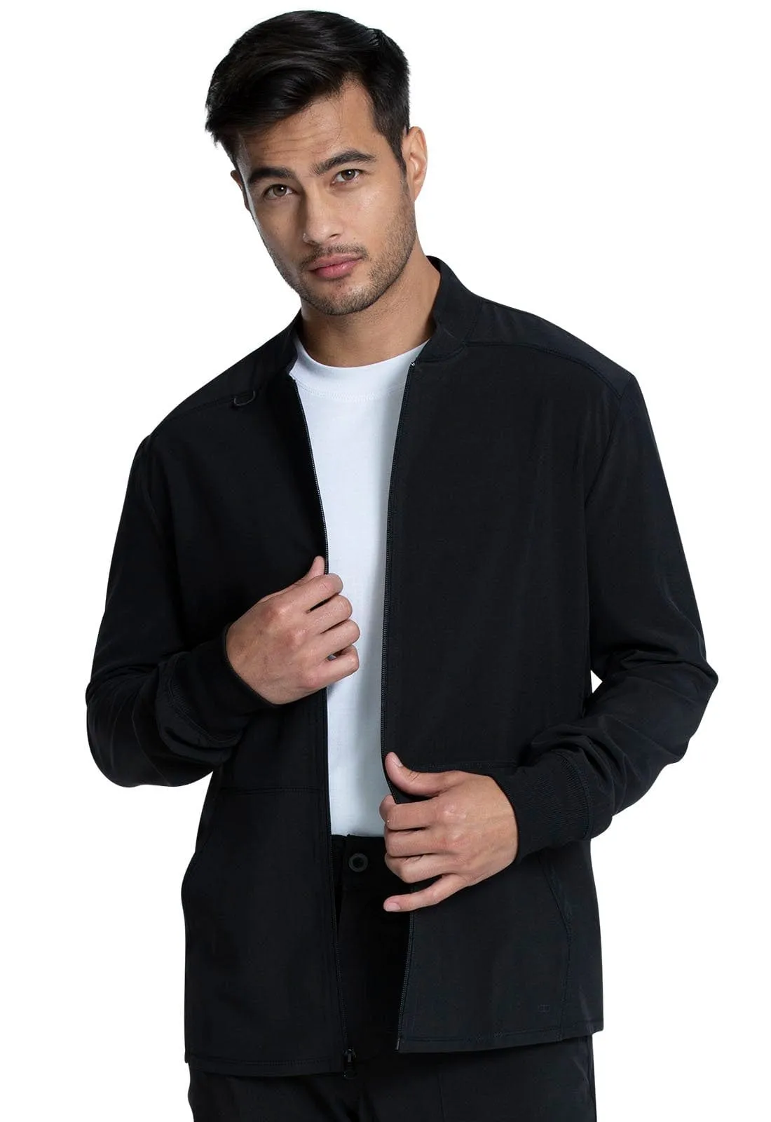 Allura  Men's Zip Front Scrub Jacket CKA387