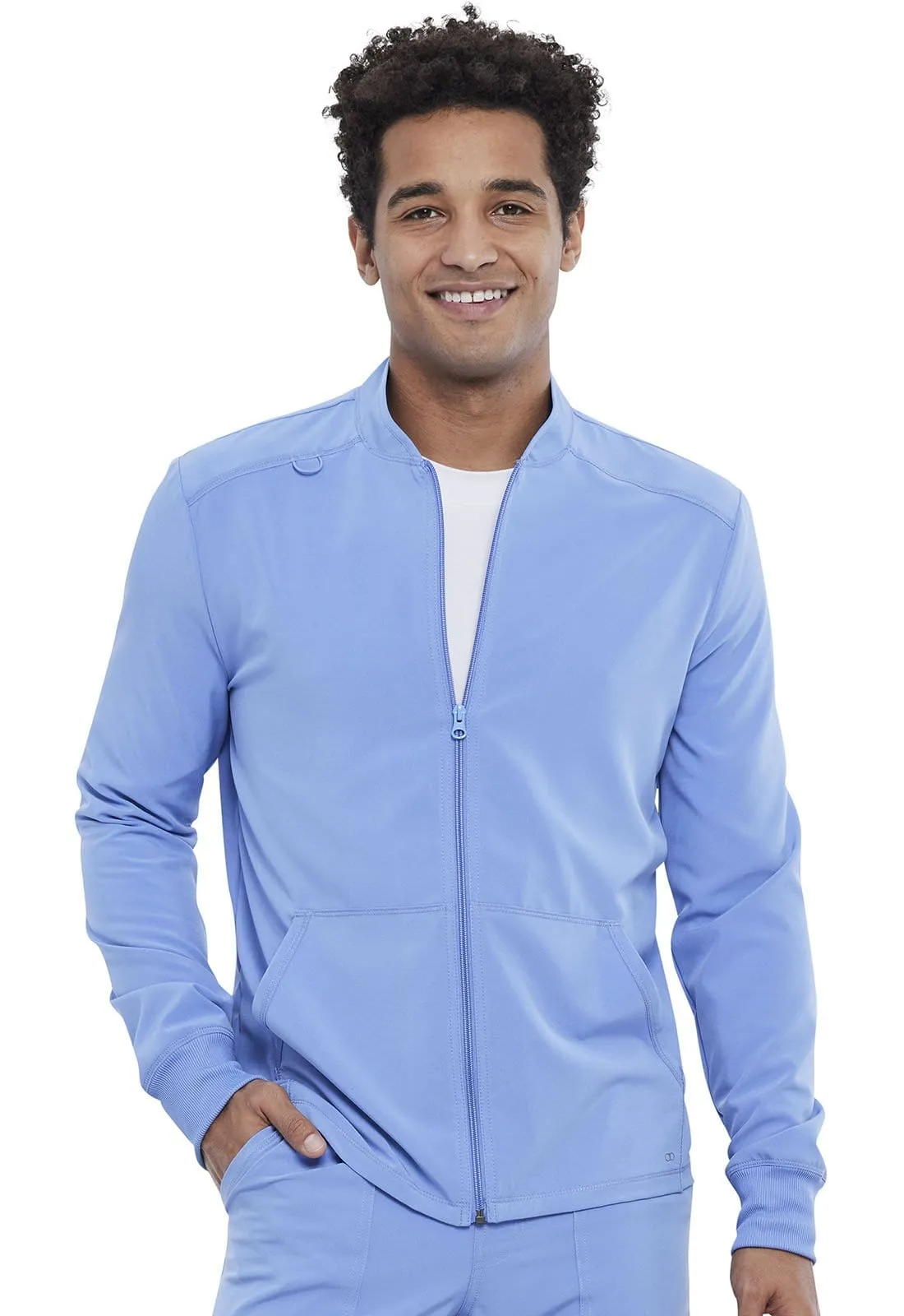 Allura  Men's Zip Front Scrub Jacket CKA387