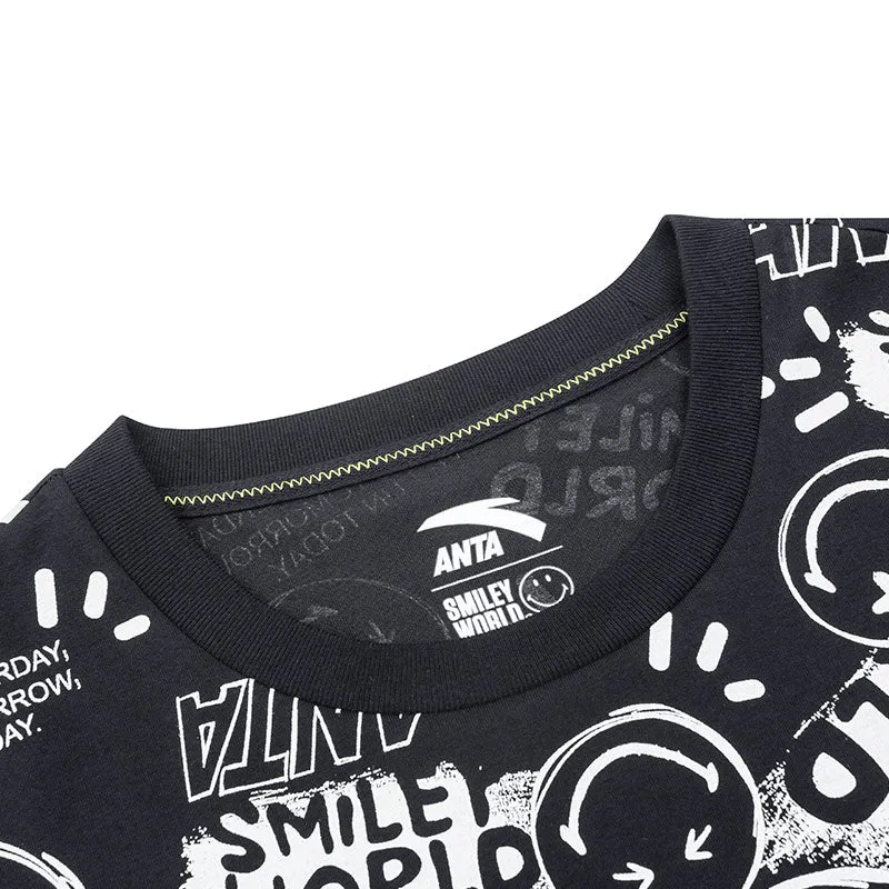 ANTA Men's IP Smiley Lifestyle SS Tee Shirt