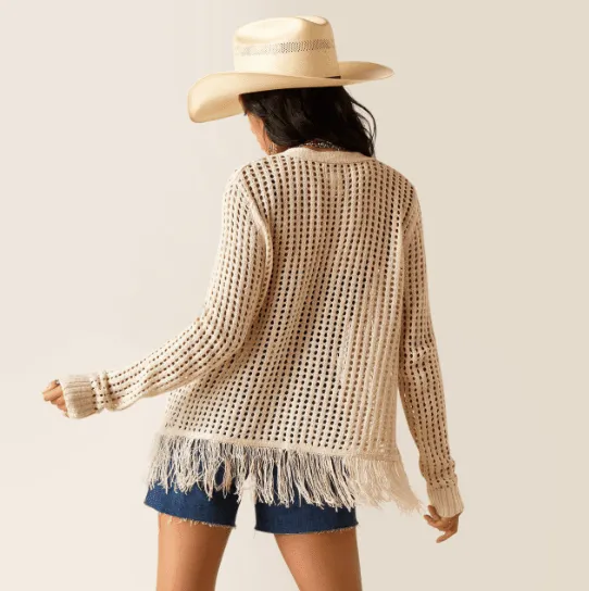 Ariat Women's Pristine Frolic Fringe Sweater 10048704