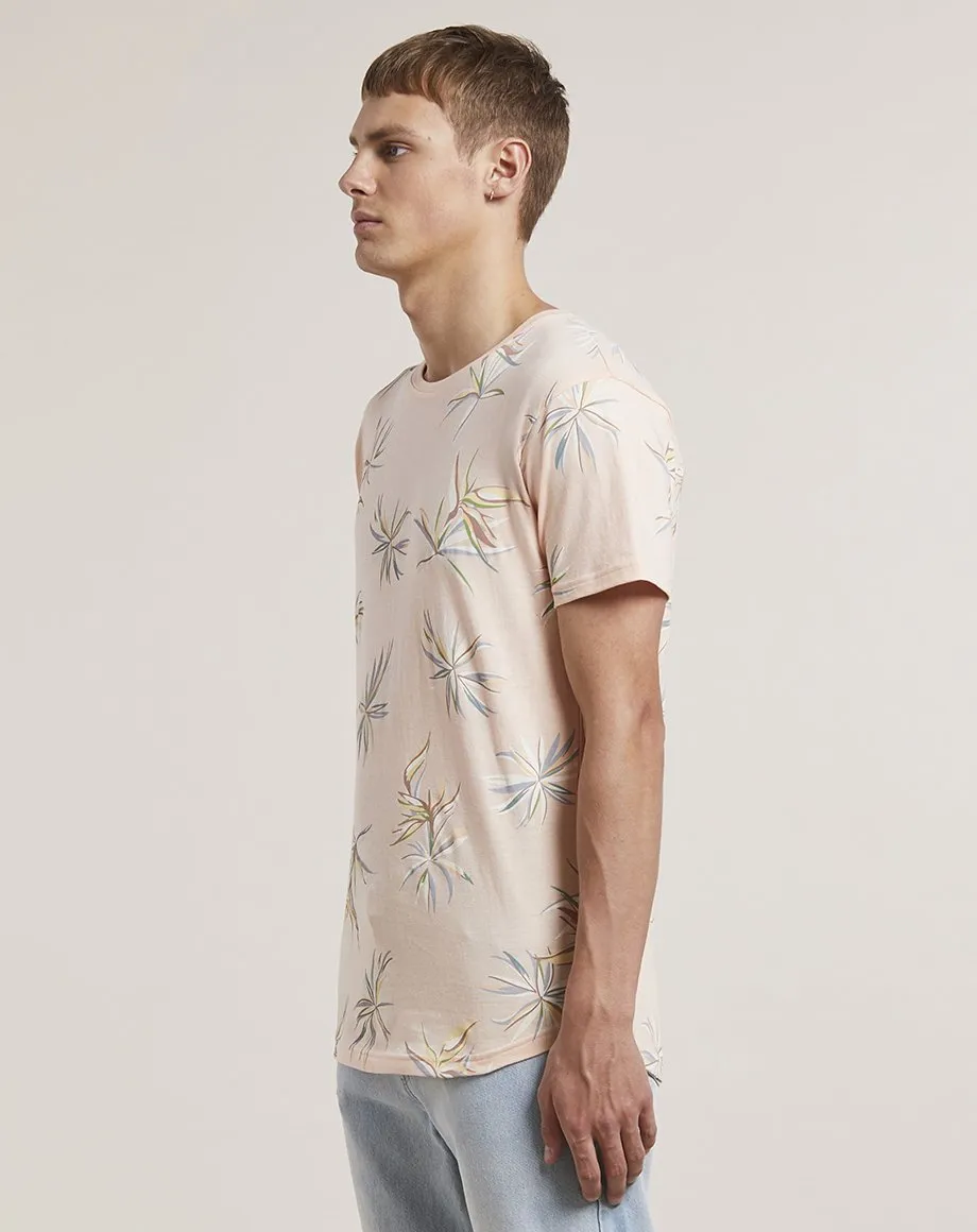 ARVID PRINTED MENS T-SHIRT | PINK