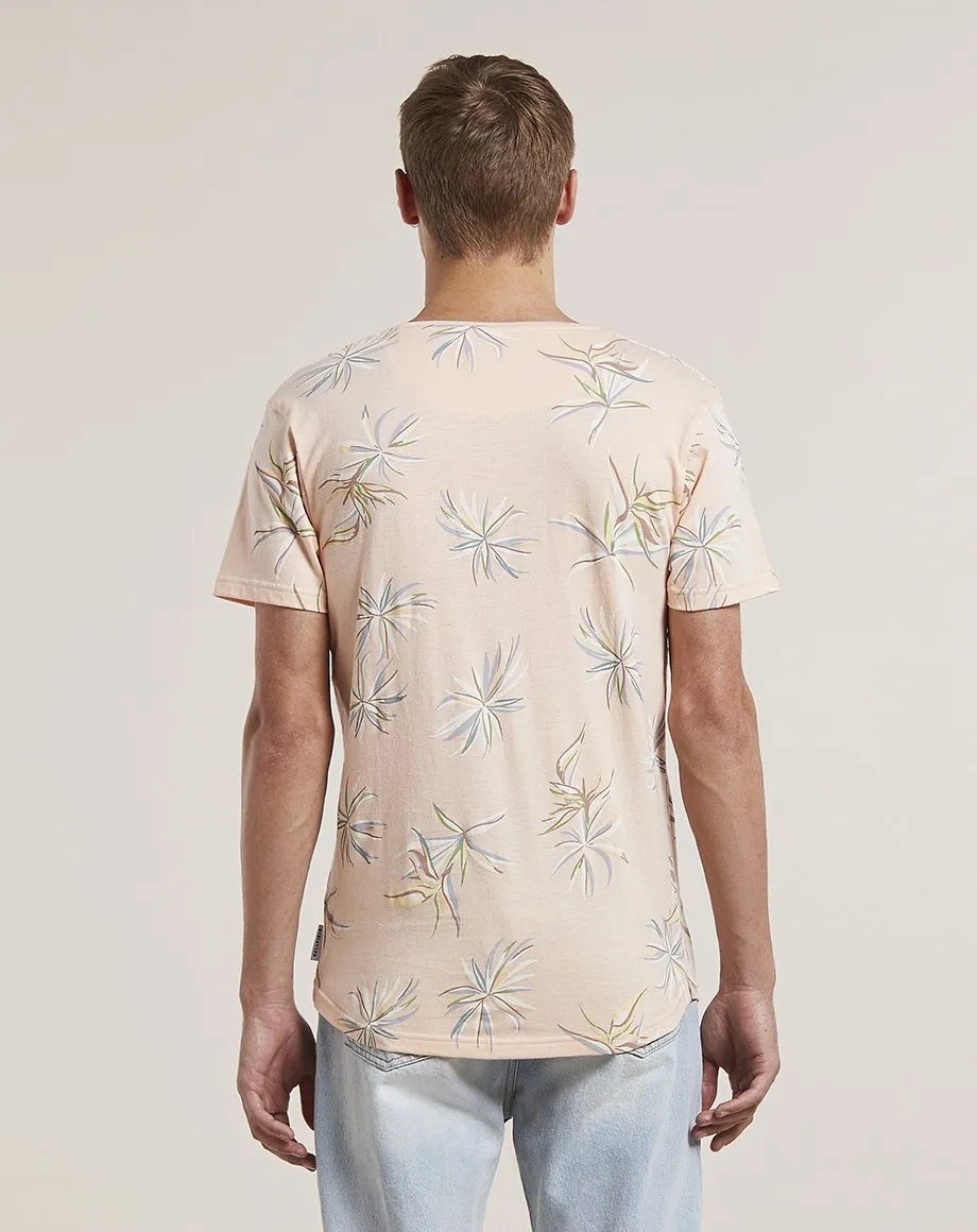 ARVID PRINTED MENS T-SHIRT | PINK