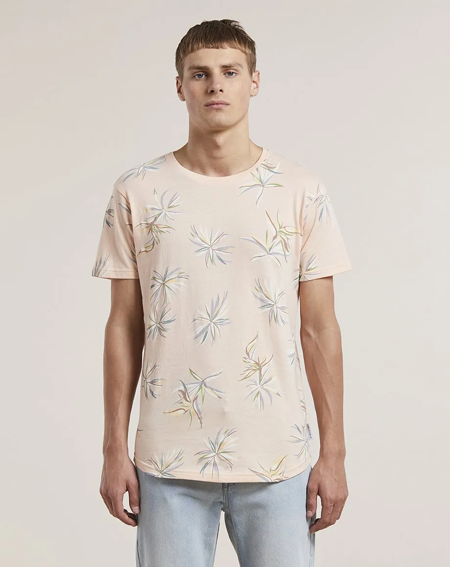 ARVID PRINTED MENS T-SHIRT | PINK