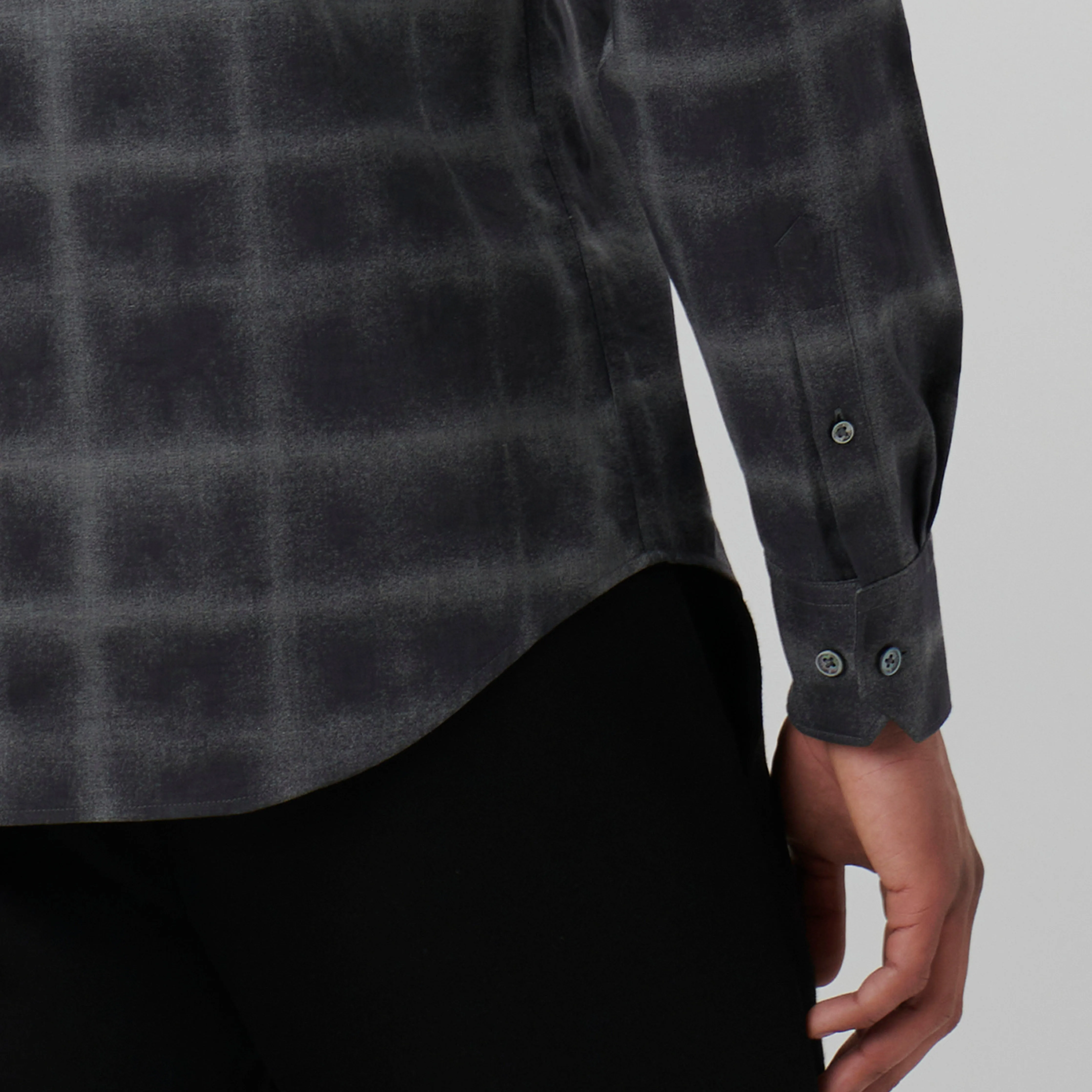 Axel Windowpane Jacquard Shirt