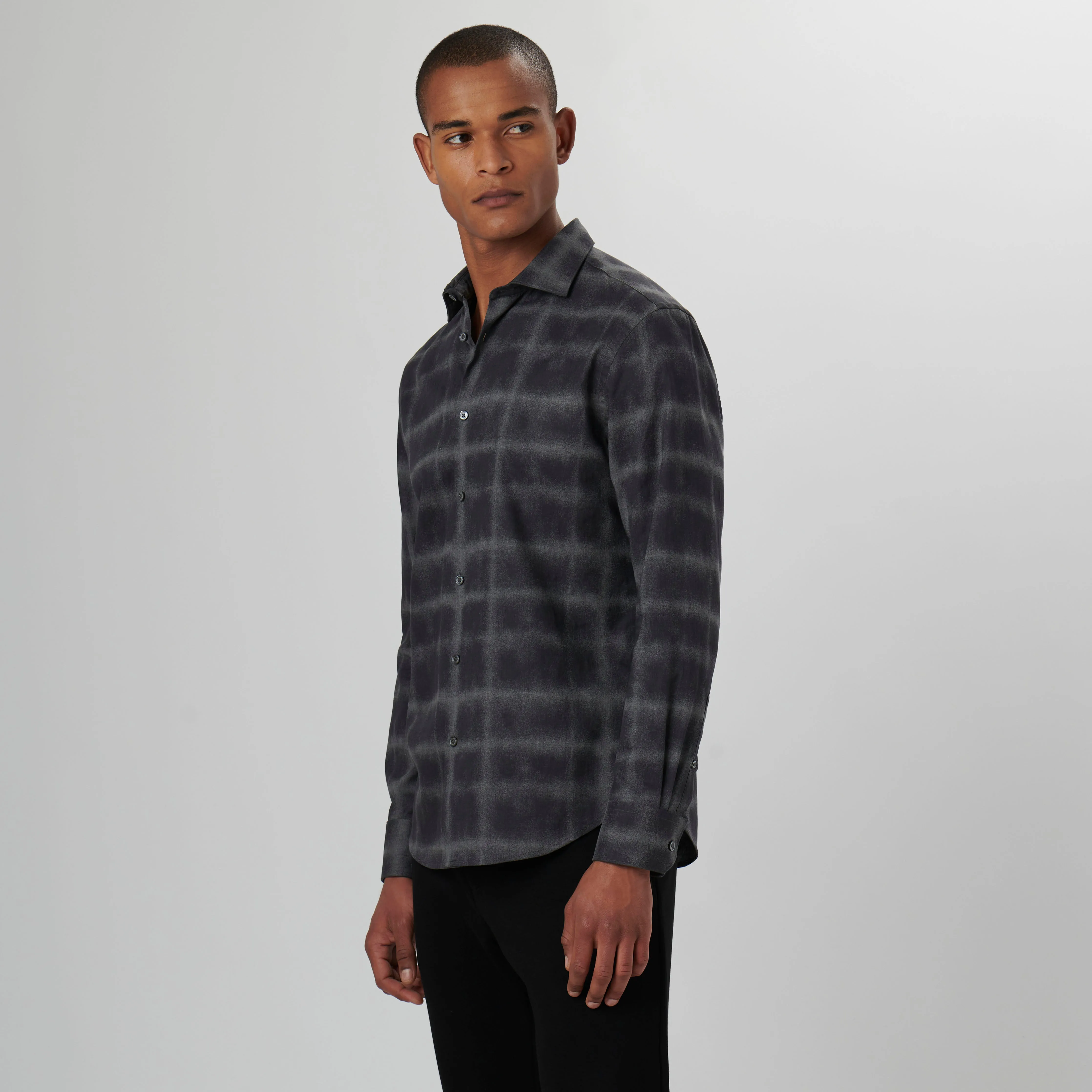 Axel Windowpane Jacquard Shirt