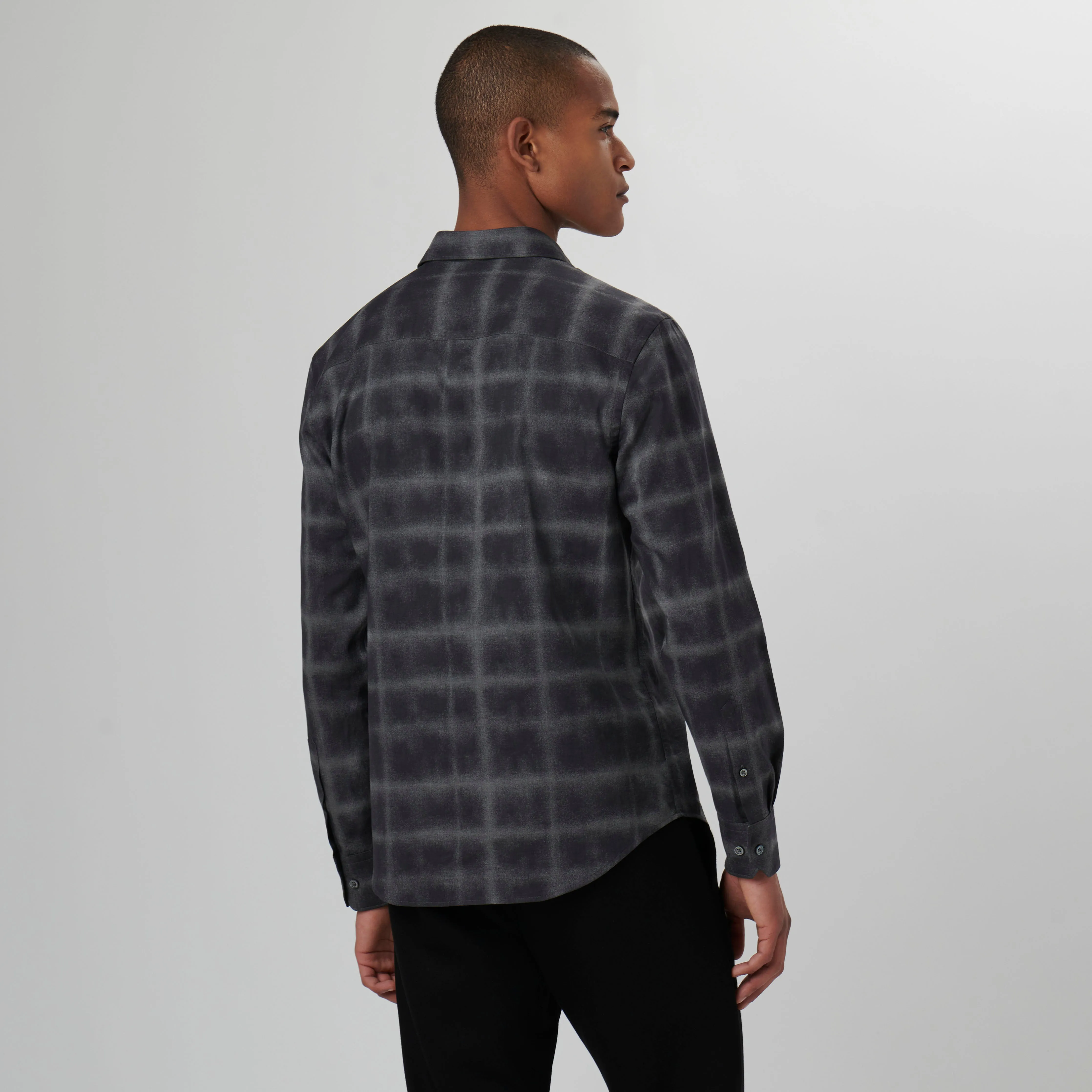 Axel Windowpane Jacquard Shirt