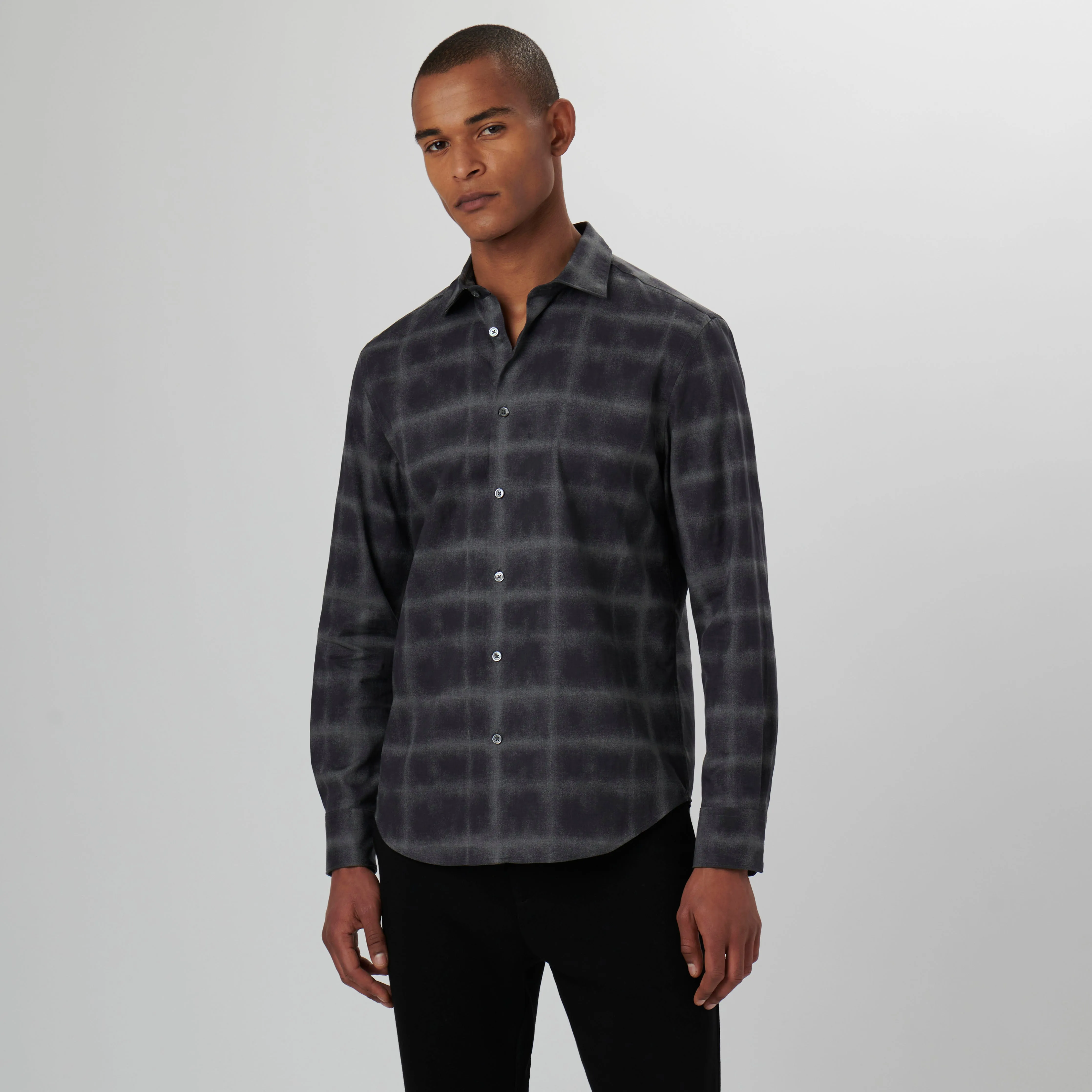 Axel Windowpane Jacquard Shirt