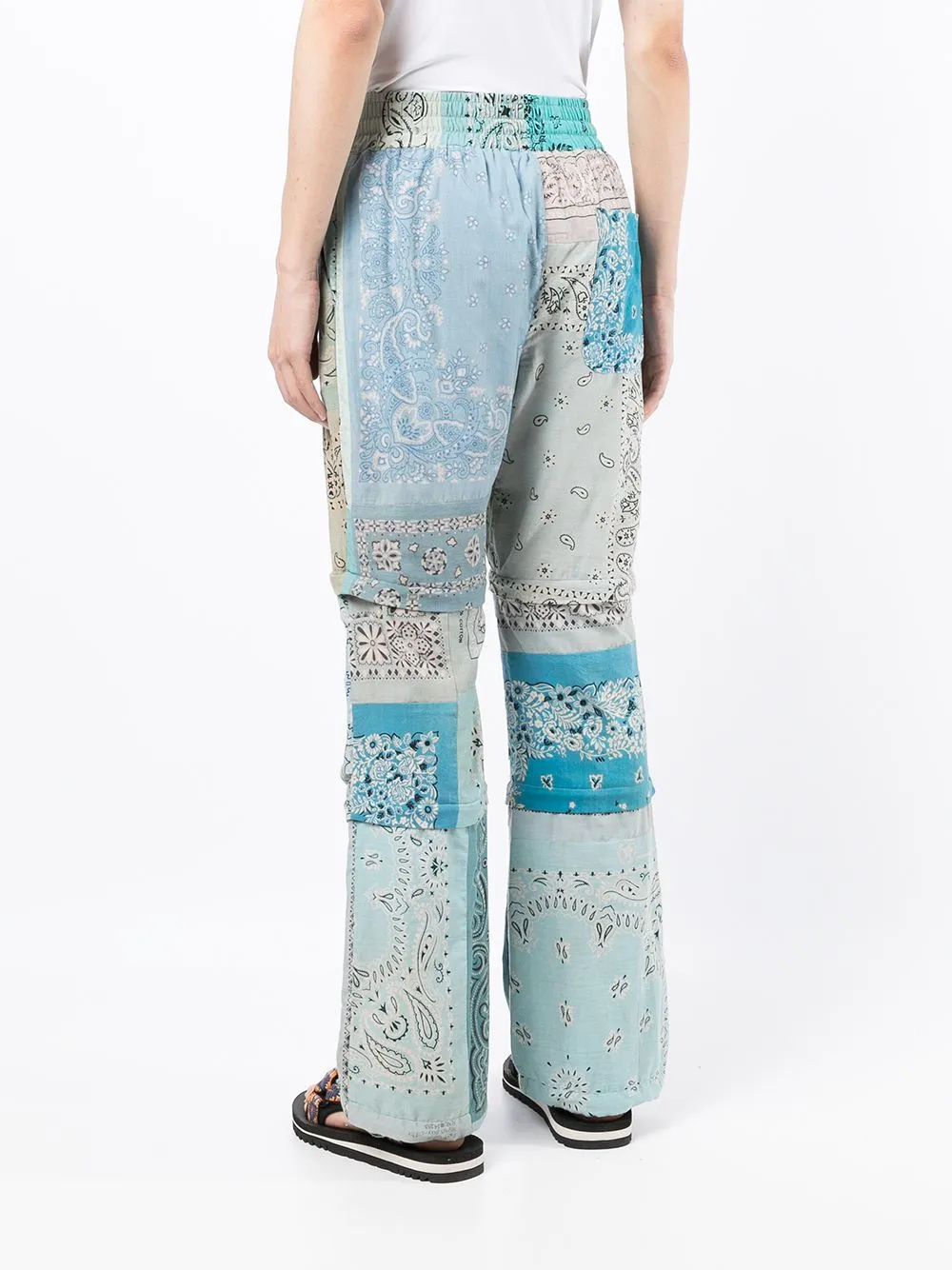 Bandana-Print Straight Trousers