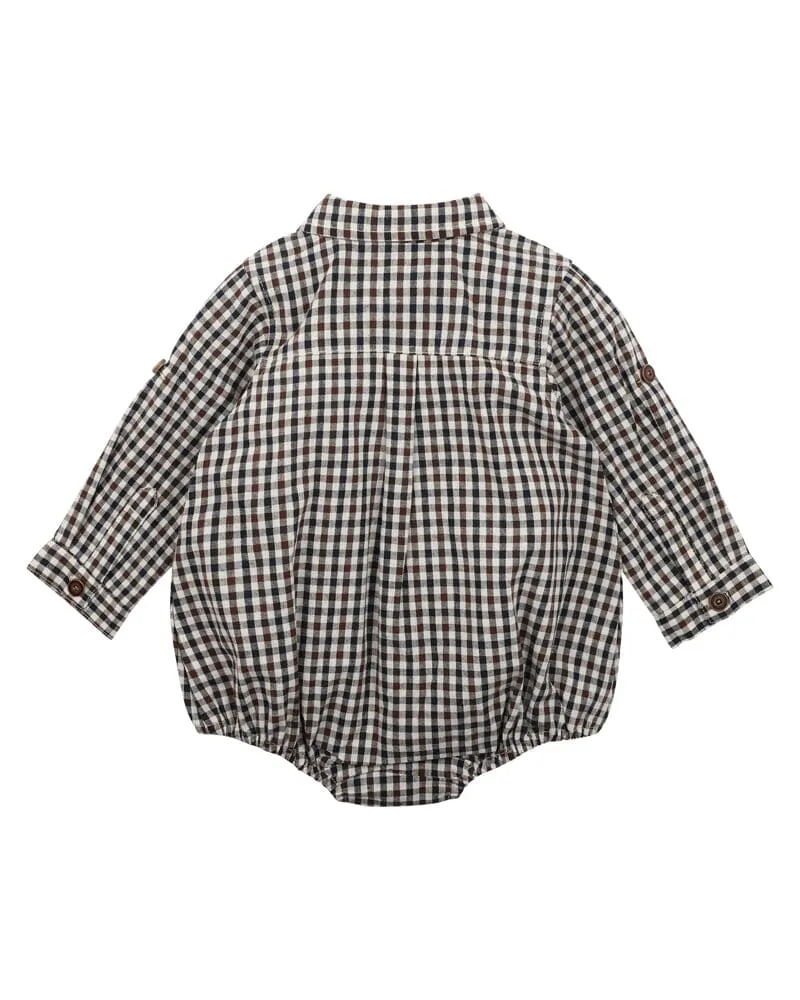 Bebe - Myles Check Shirt Bodysuit