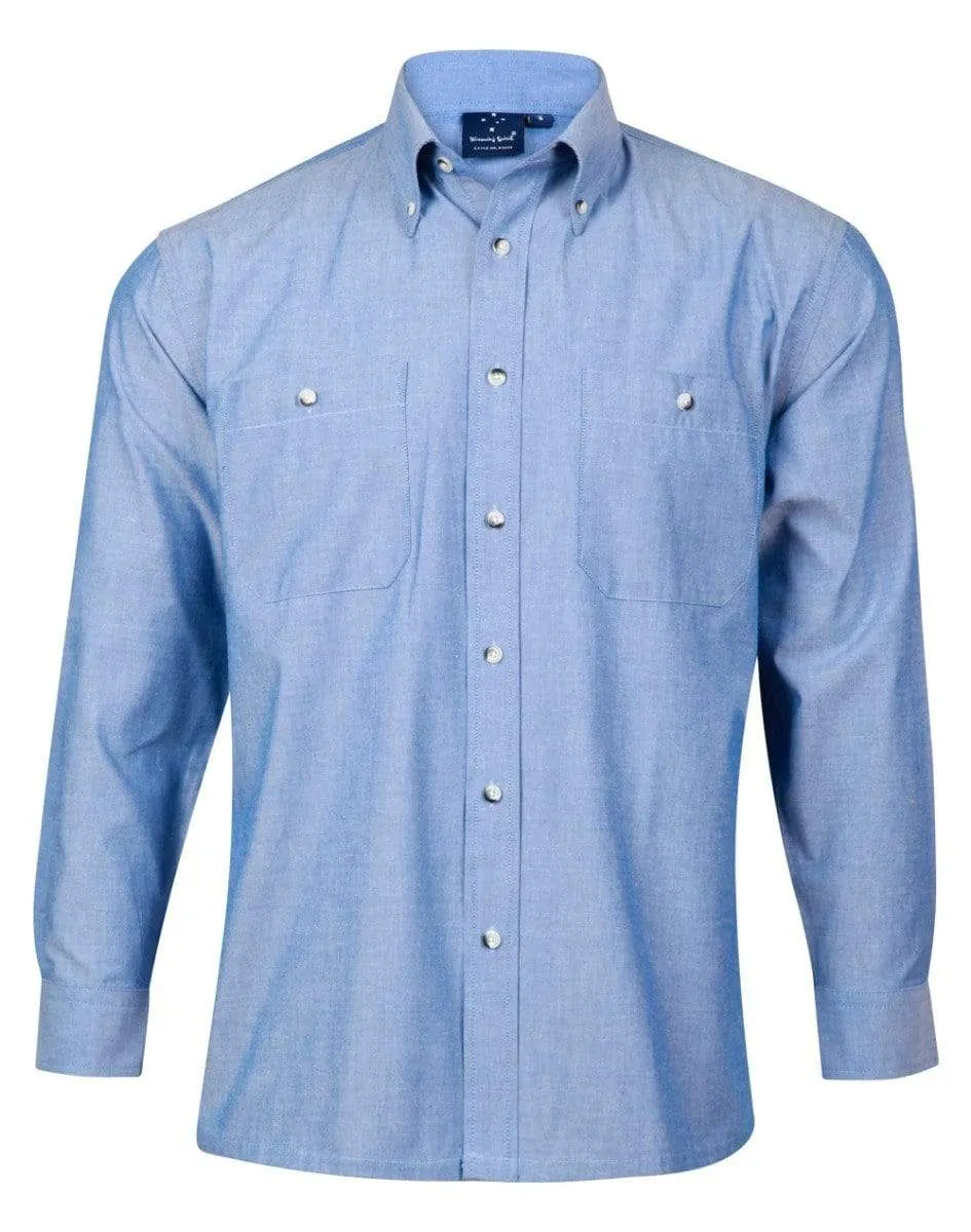 BENCHMARK Men's Chambray Long Sleeve BS03L