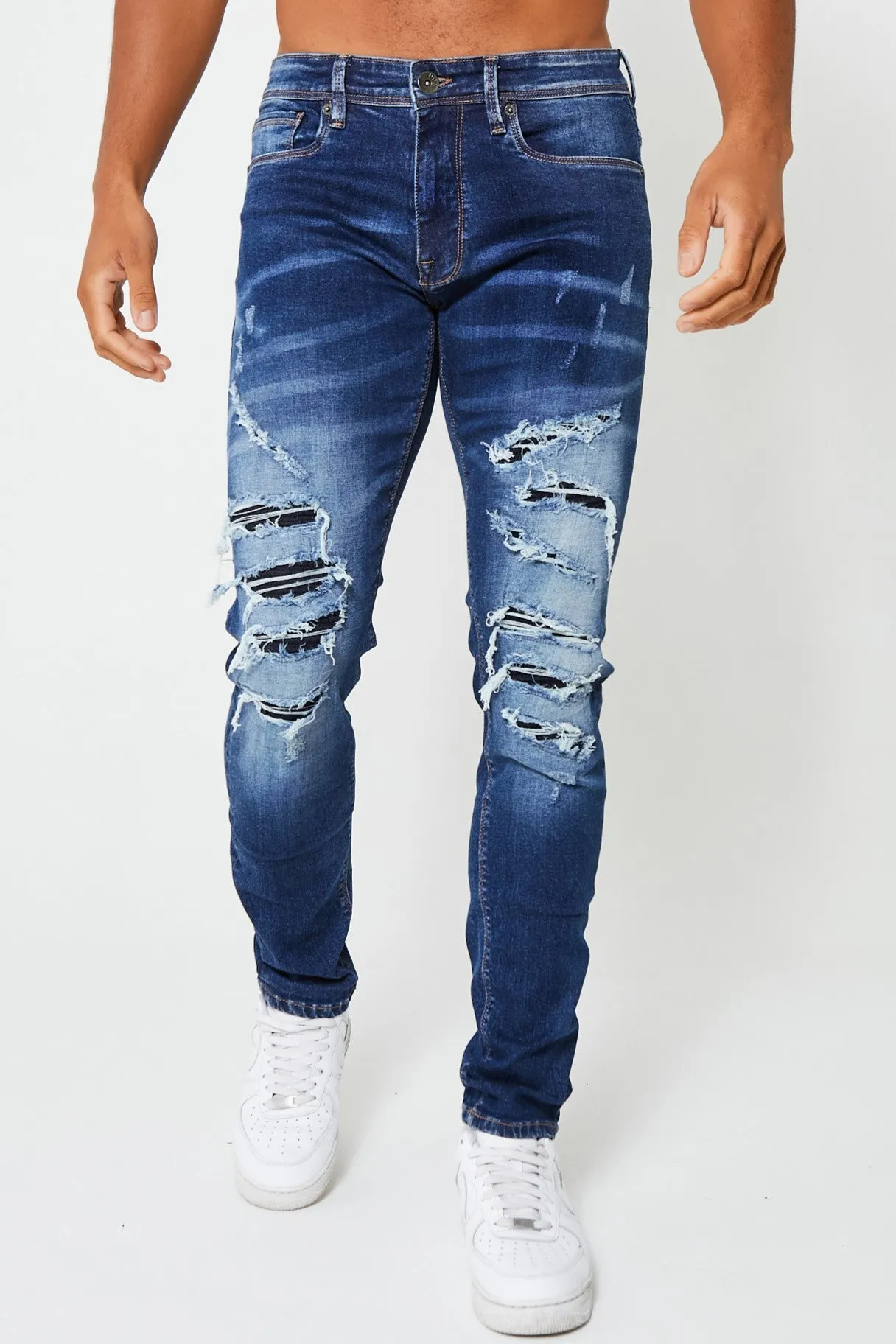 Benhill Tapered Jean - Mid Blue