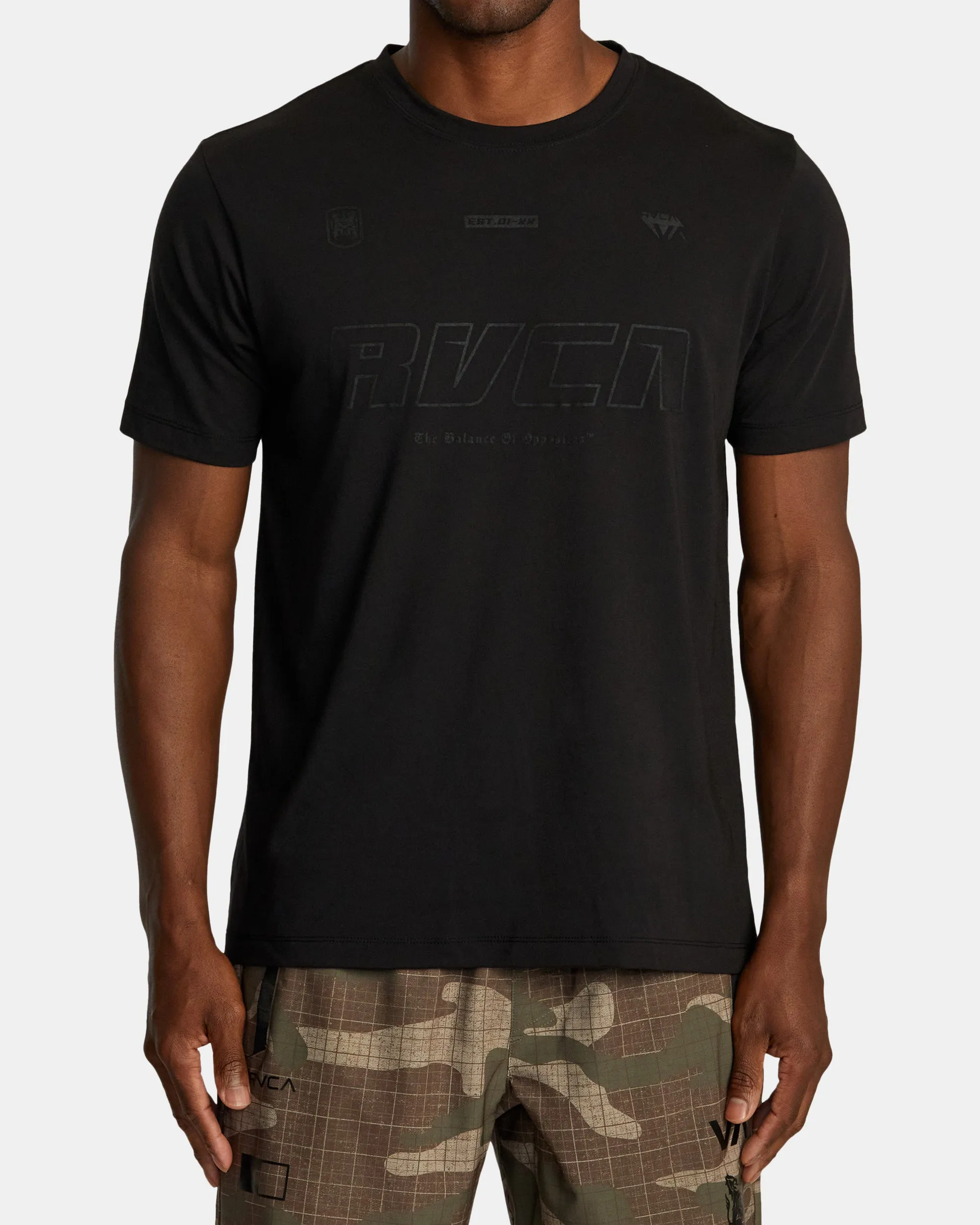 Big RVCA Club Sport Tech T-Shirt - Black