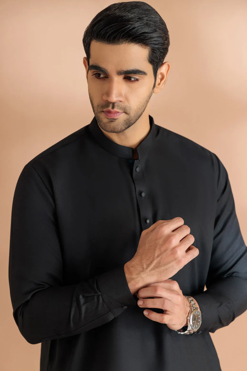 BLACK-BLENDED-SHALWAR SUIT - (GSBW23-025)