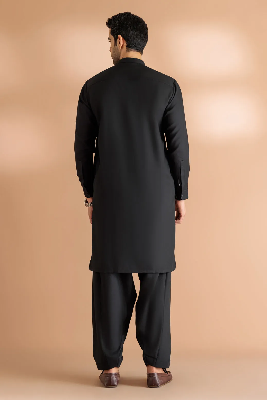 BLACK-BLENDED-SHALWAR SUIT - (GSBW23-025)