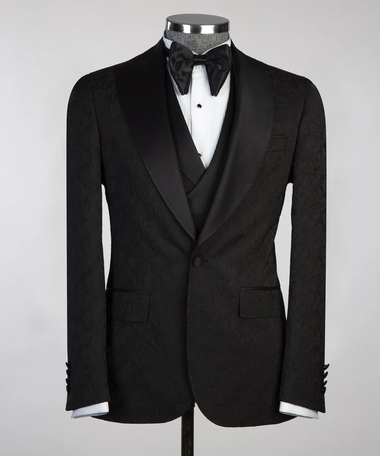 Black cambridge tuxedo suit