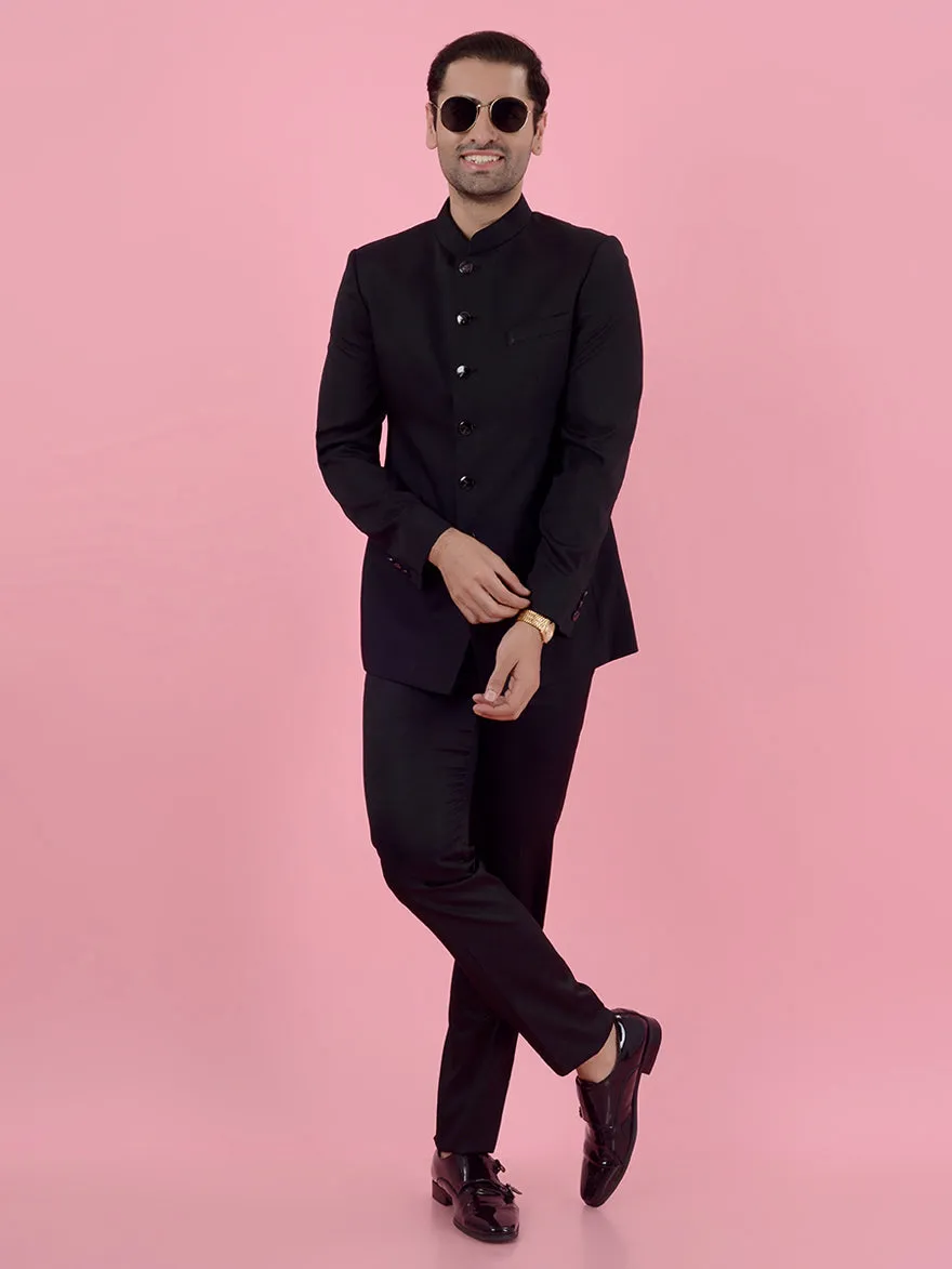 Black Jodhpuri Suit | JadeBlue