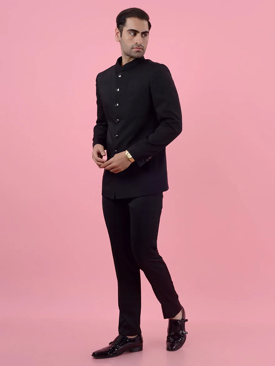 Black Jodhpuri Suit | JadeBlue