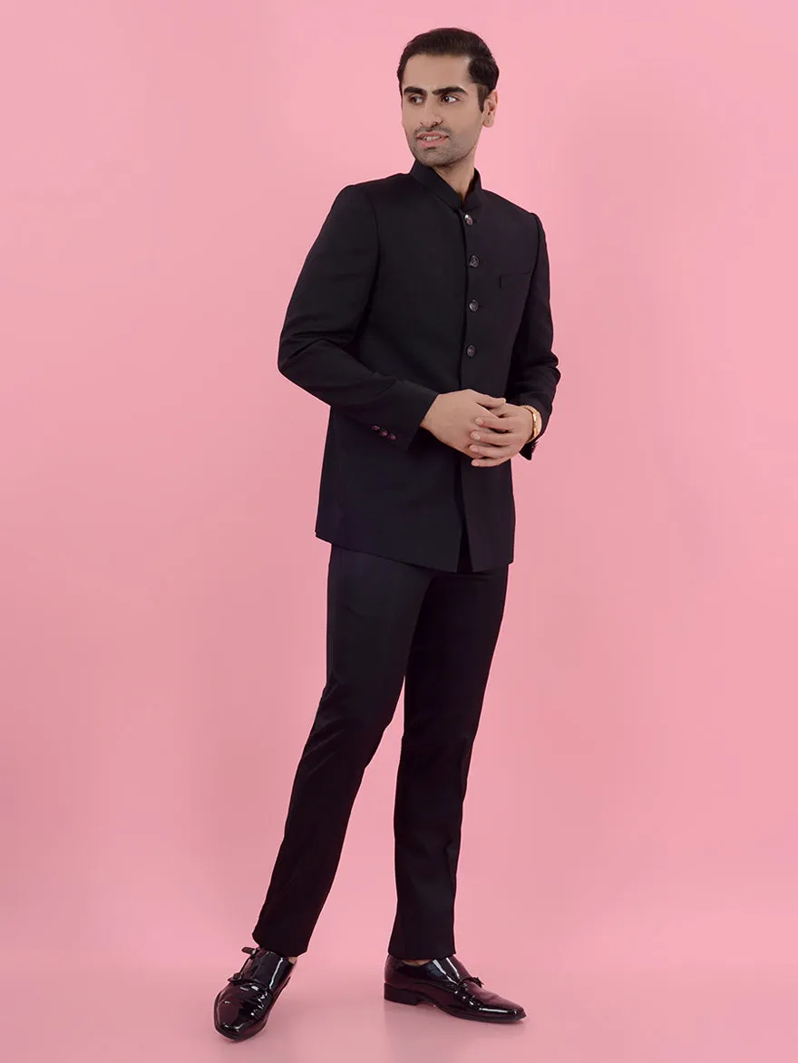 Black Jodhpuri Suit | JadeBlue