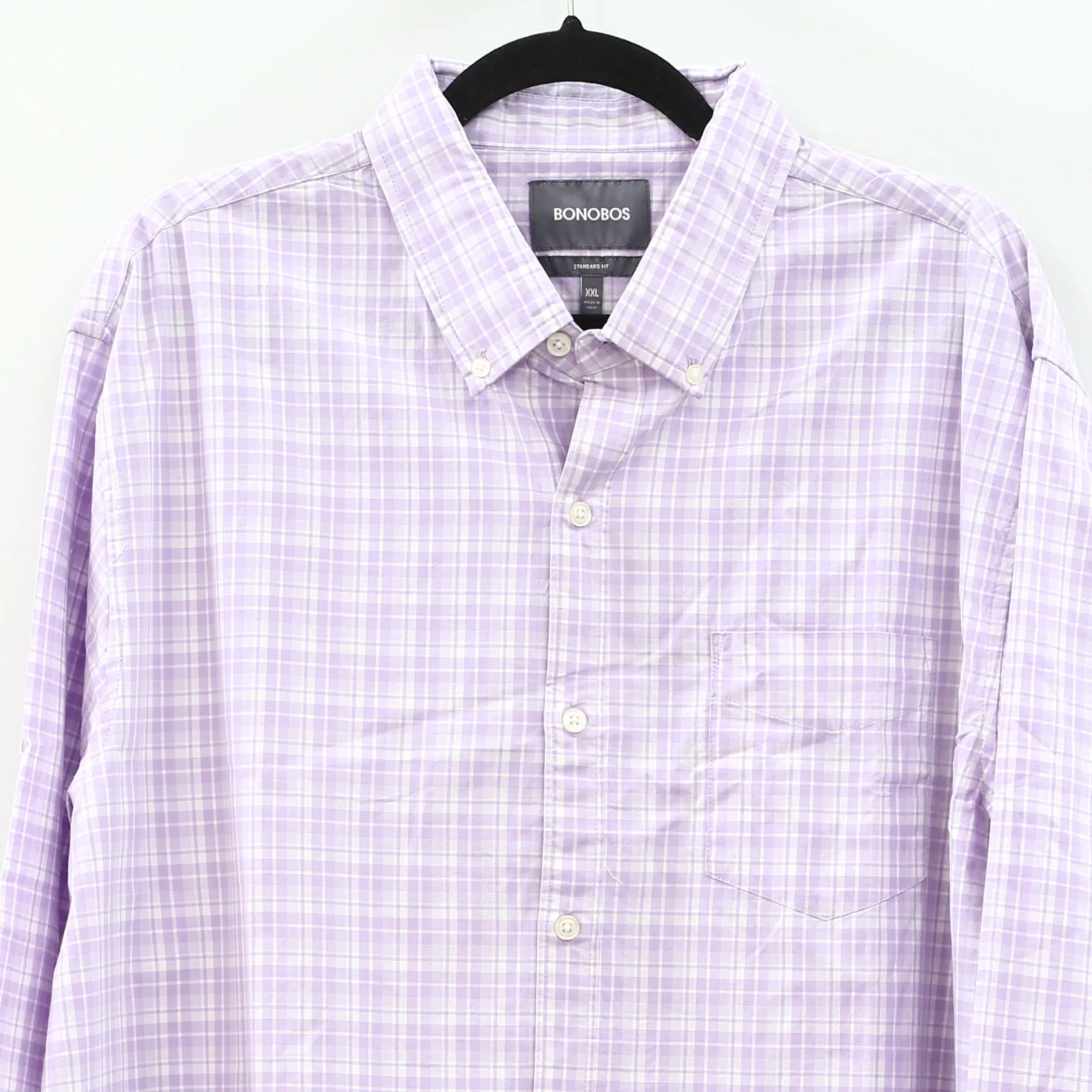 BONOBOS Standard Fit Alvarez Plaid Washed Button-down Men's Shirt