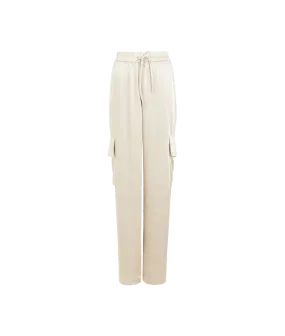 Chloetta Recycled Cargo Trousers - Cream