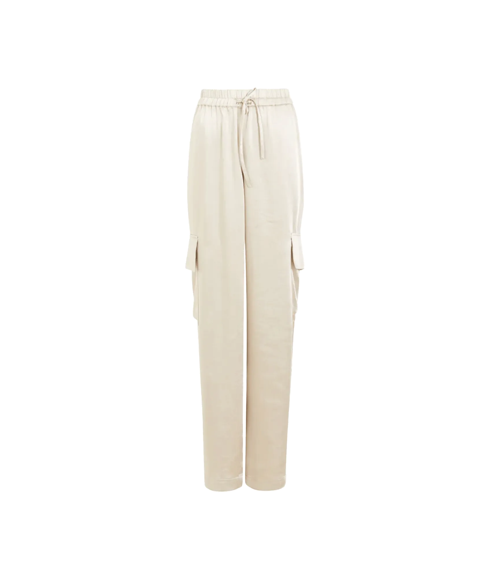 Chloetta Recycled Cargo Trousers - Cream