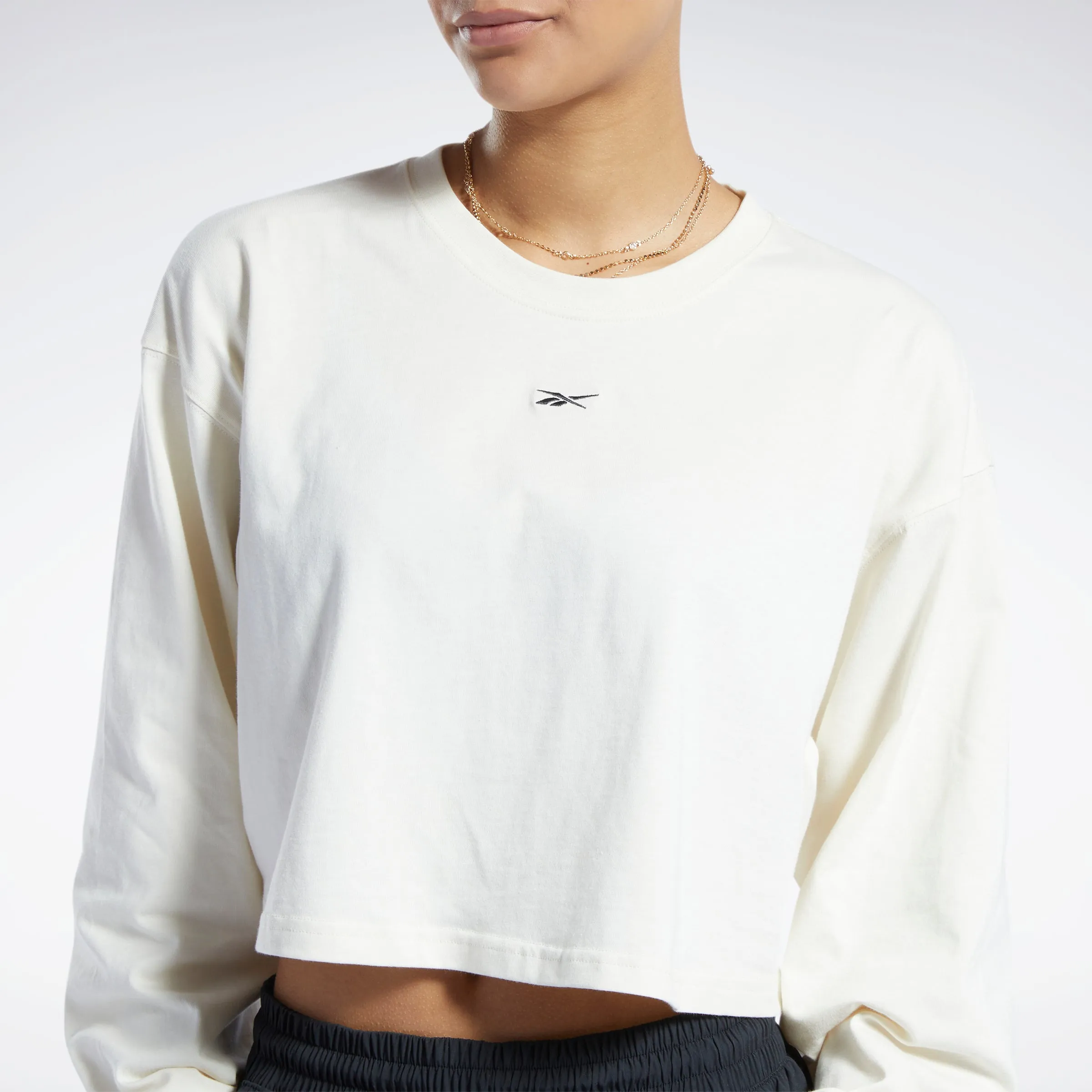 Classics Cotton Long-Sleeve Top T-Long-Sleeve Top White