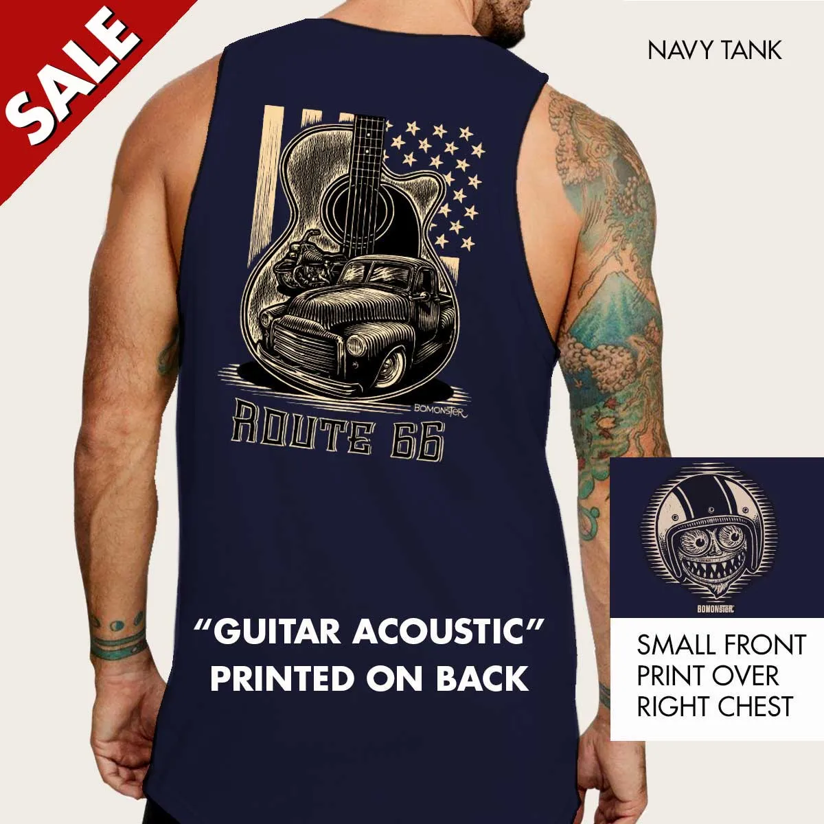 Clearance Men's Tank "Acoustic Guitar" SIZE L