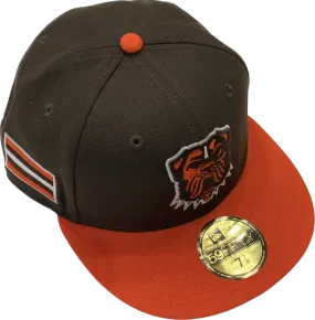 Cleveland Browns New Era The DAWG Two Tone 59FIFTY Fitted Hat - Brown/Orange