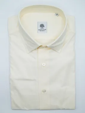 Cotton Twill Dress Shirt - Cream