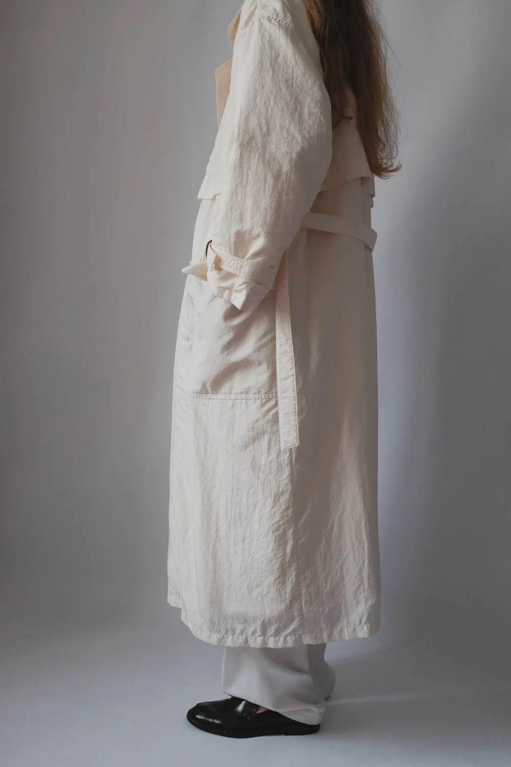 CREAM VINTAGE TRENCH COAT