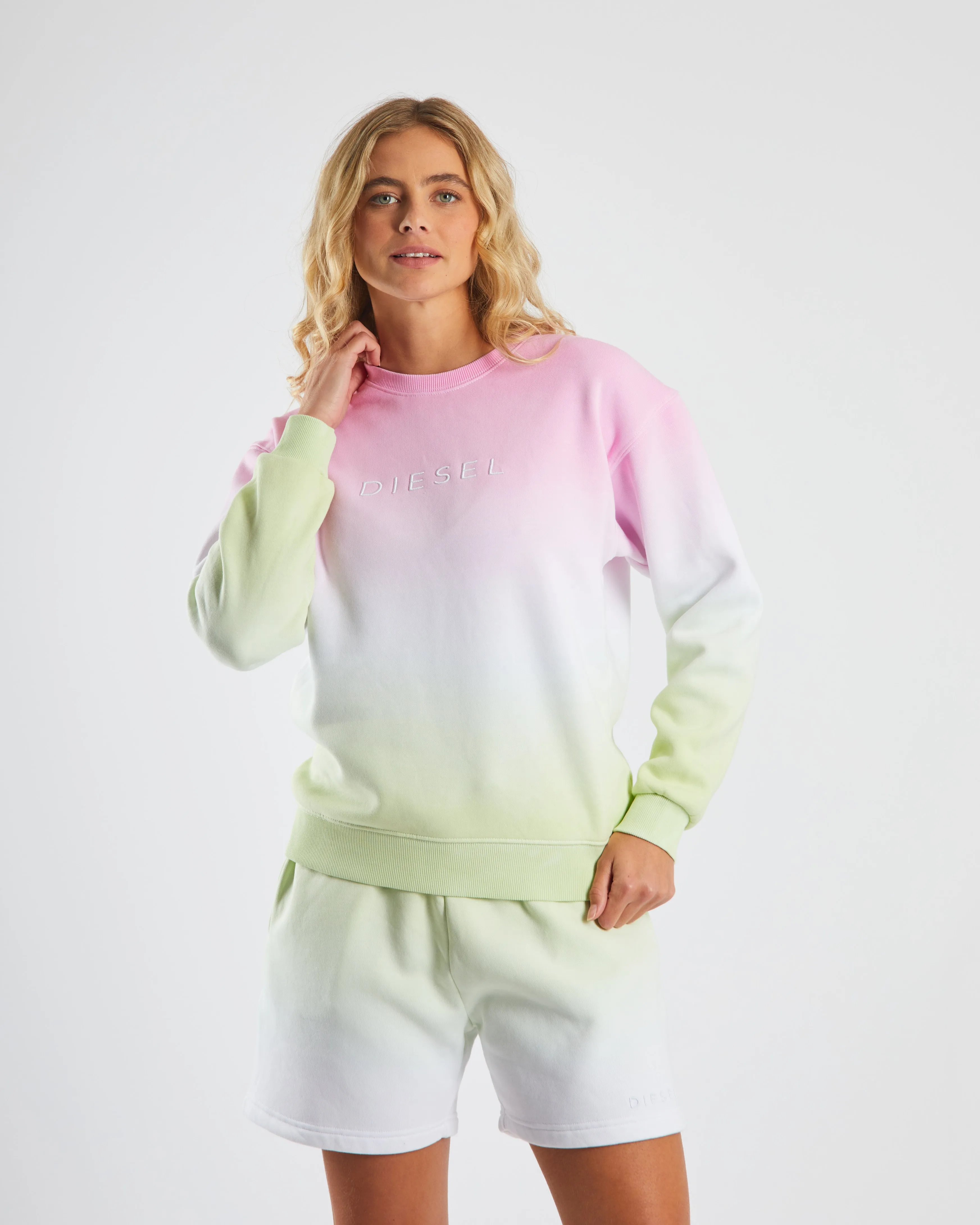 Dayna Sweater Pink/Green Ombre