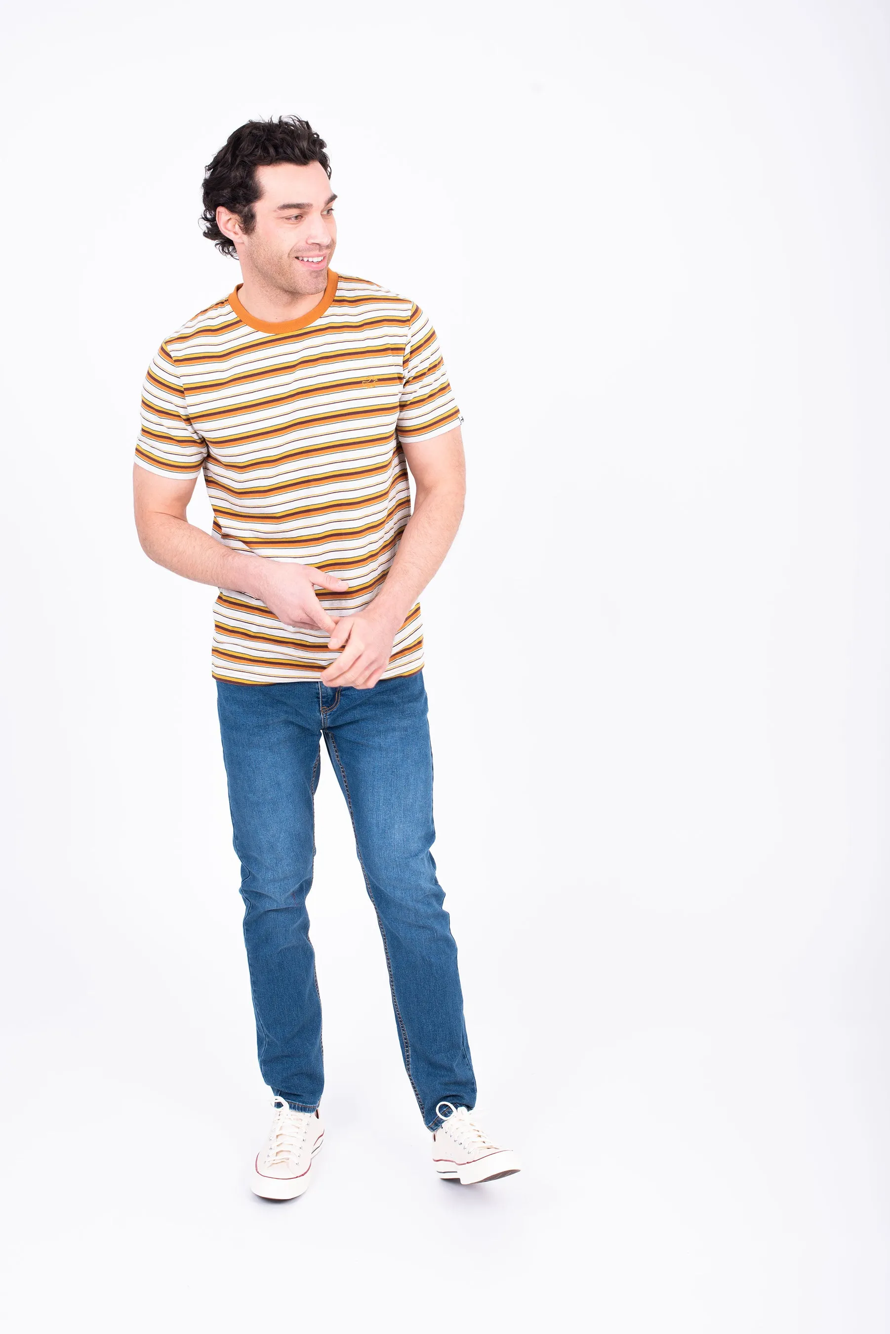 Ecru Striped Tee