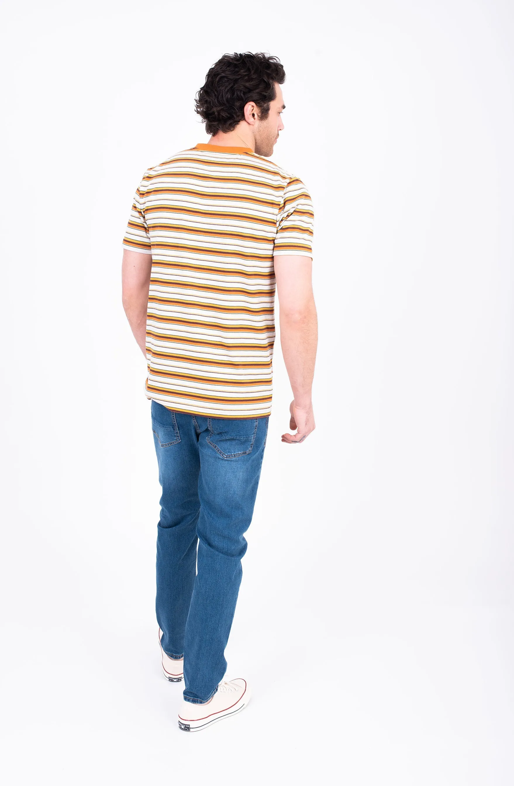 Ecru Striped Tee