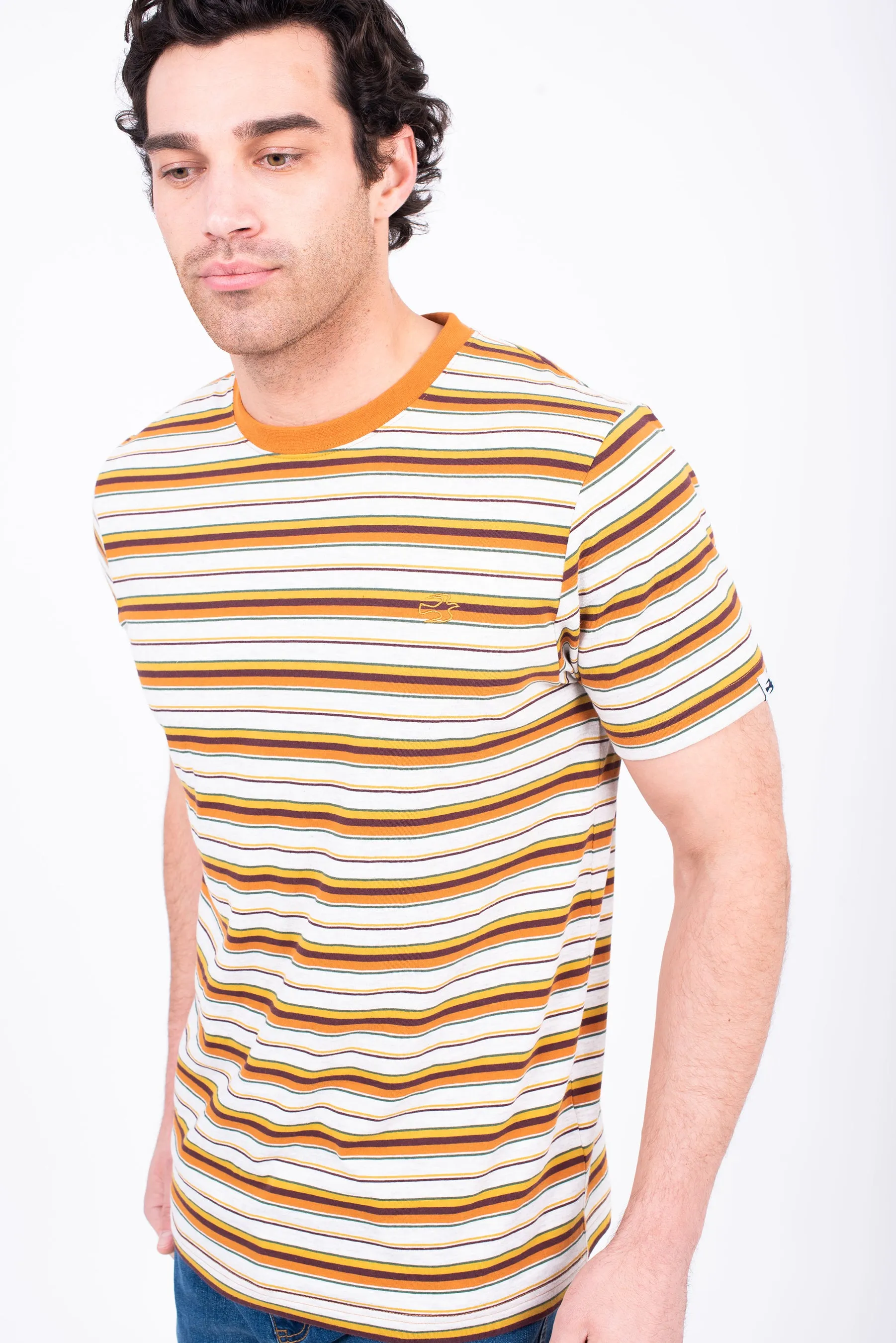 Ecru Striped Tee