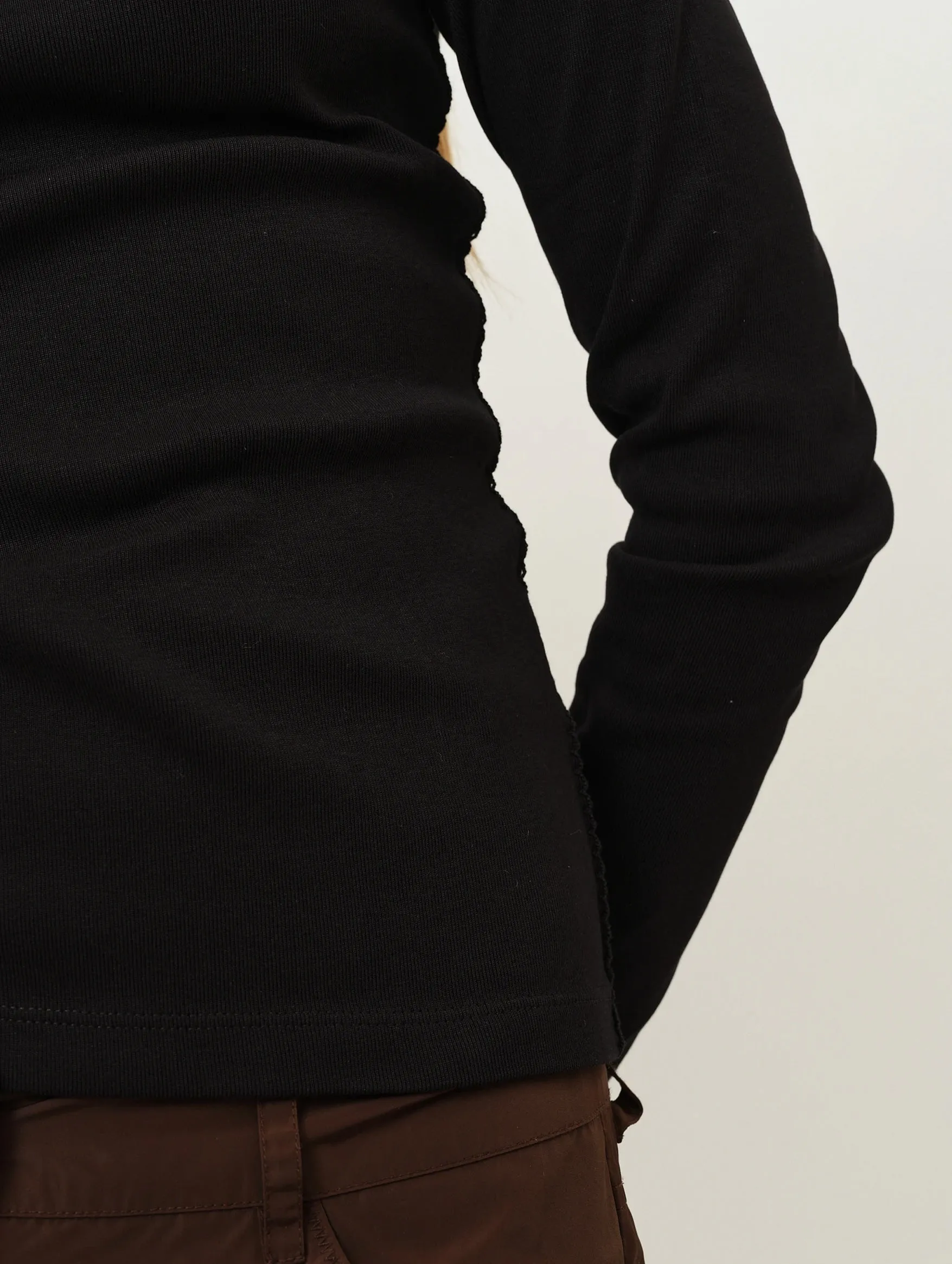 Eloise Long Sleeve Tee in Black