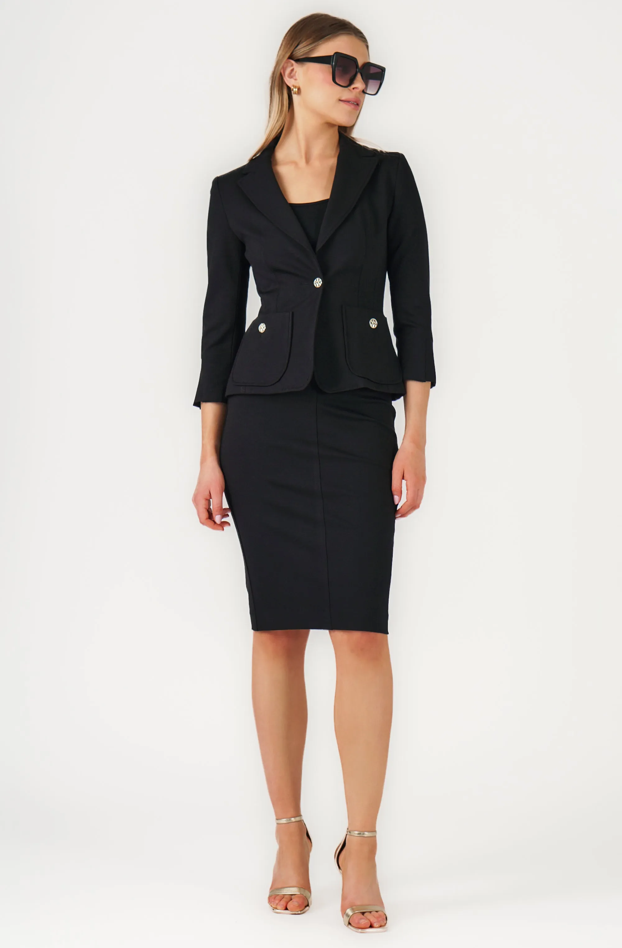 Fitted Jacket with Front Pockets