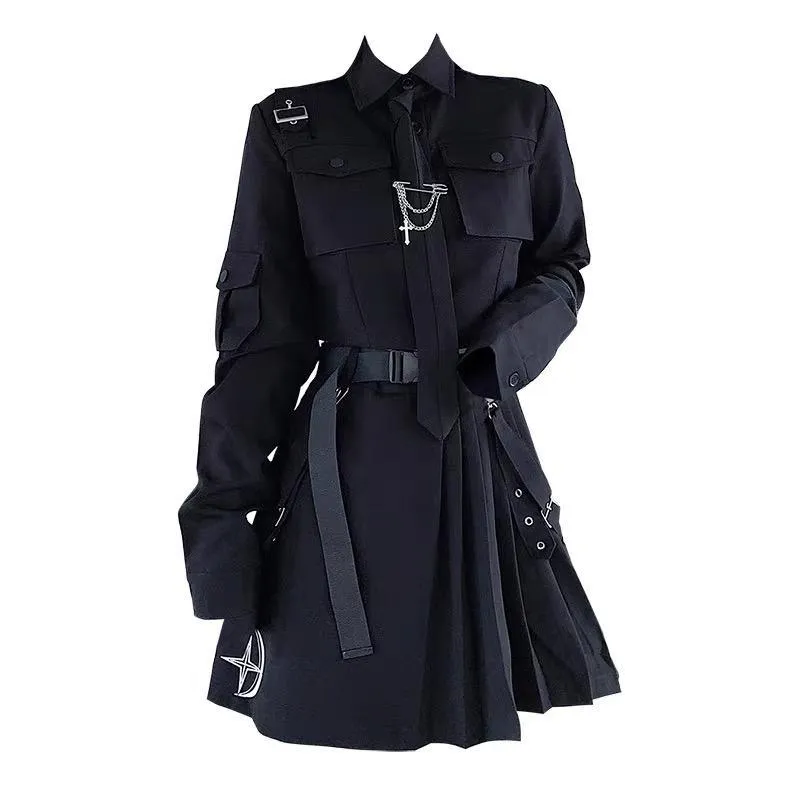 Gothic Short Style Suit And Skirt Set