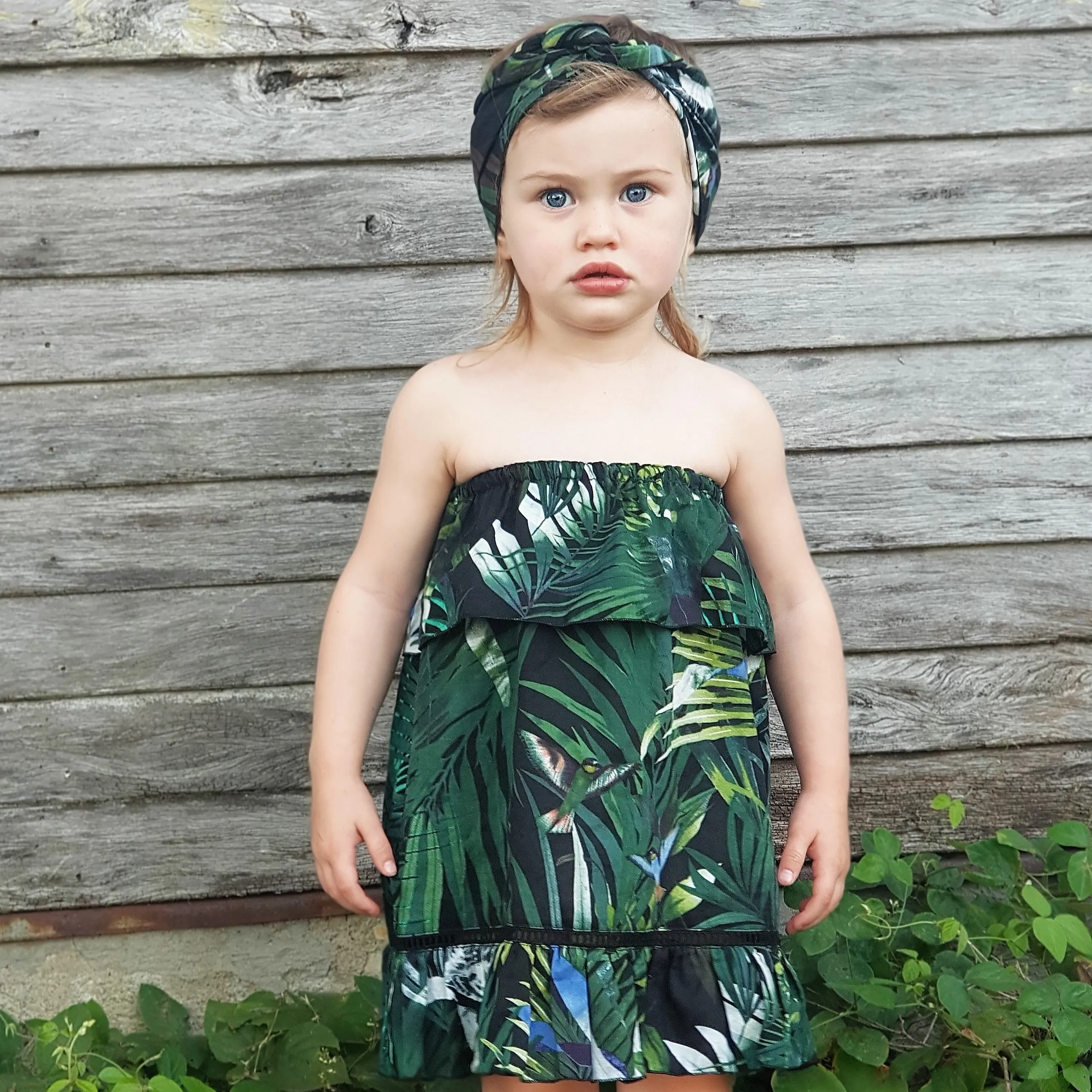 Indigo Summer Dress - Tropical