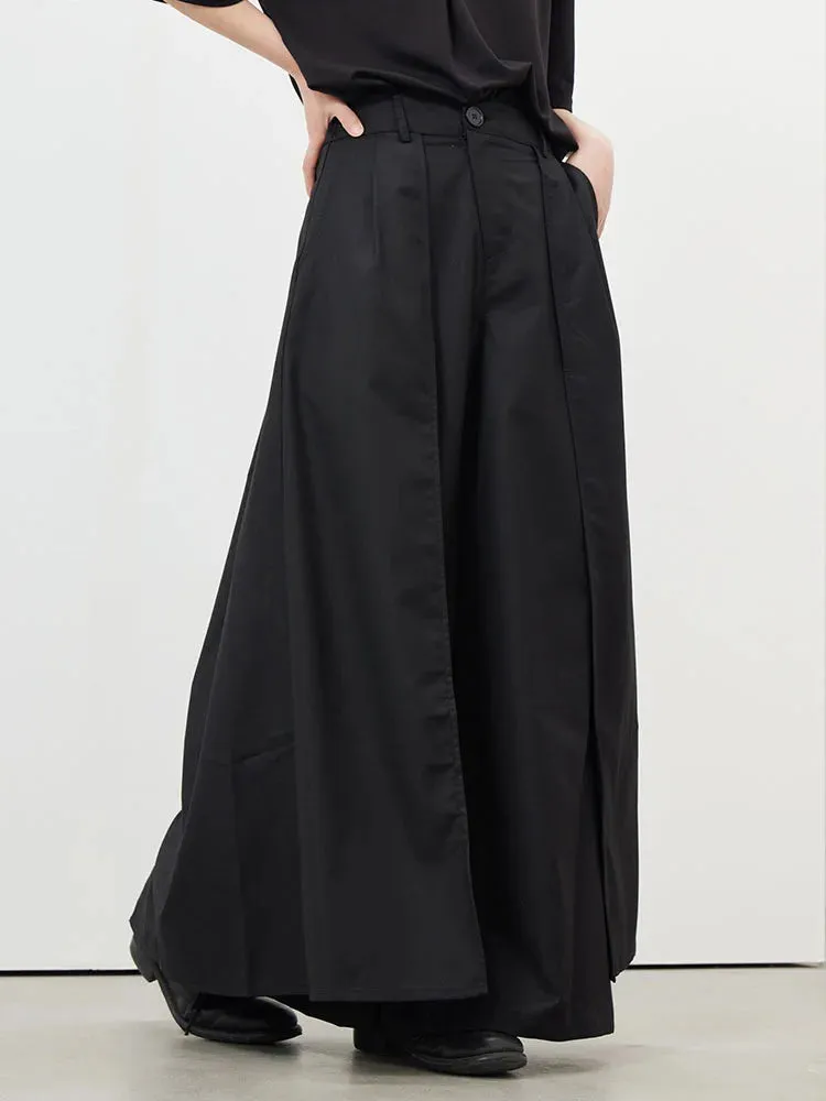 Layered Wide Legged Trousers