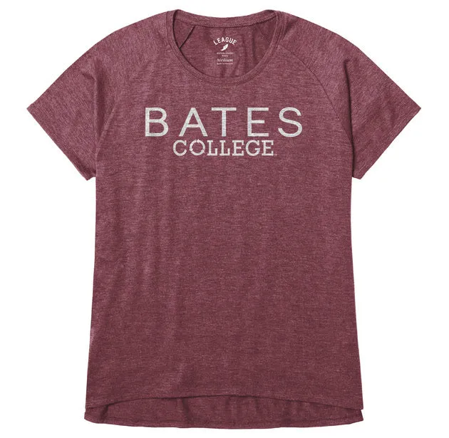 League Ladies Tri-Flex Varsity BATES COLLEGE Tee